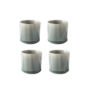 Lot de 4 tasses vert - "Jade"