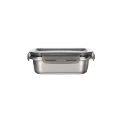 5 boîtes rectangulaires inox  
