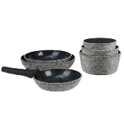 Set de 7 pices noir amovible - "Charbon"