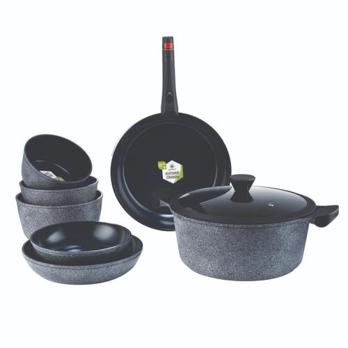 Set de 9 pièces noir amovible - "Charbon"