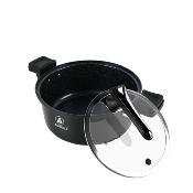Cuiseur noir 28cm - "Temps de cuisson rapide"