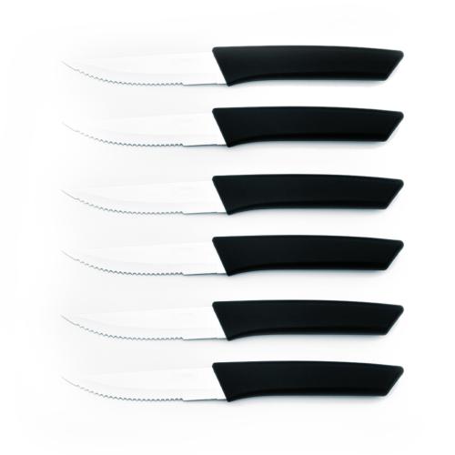 6 couteaux à steak noir 23,8cm - "Gibbs"