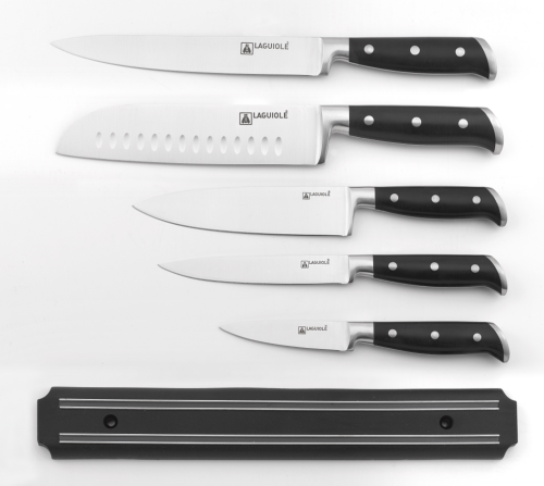 Set de 5 couteaux avec barre magnétique - "Enzo"