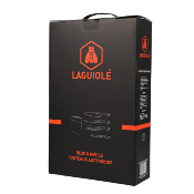 Bloc de 4 couteaux en acier noir - "Lustrobois"