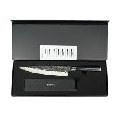 Couteau de chef noir 34cm avec étui - "Sen"