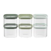 Lot de 6 bocaux en verre 600ml