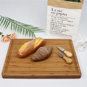 Planche à découper en bambou 40cm