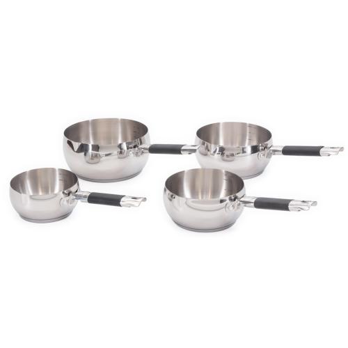 Set de 4 casseroles inox 14/16/18/20cm - "Classique
