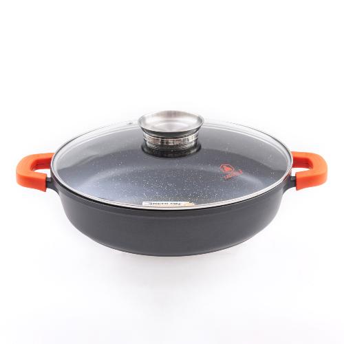 Sautoir noir 32cm revêtement antiadhésif - "RobuCook"