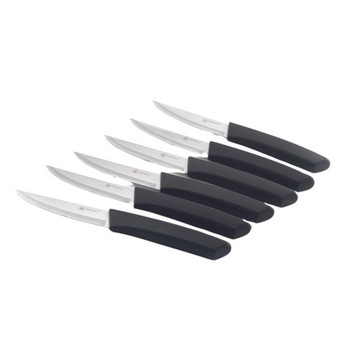 6 couteaux à steak noir 23,8cm - "Gibbs"