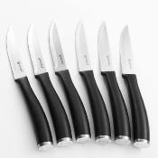 Set de 6 couteaux à steak noir - "Tirel"