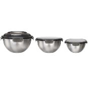 Set de 3 bols inox 20/24/28cm - "Pique-nique"