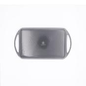 Plancha grill rectangulaire fonte émaillée gris 33cm