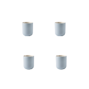 Lot de 4 tasses bleu - "Iris"
