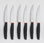 Set de 6 couteaux à steak noir - "Phill"
