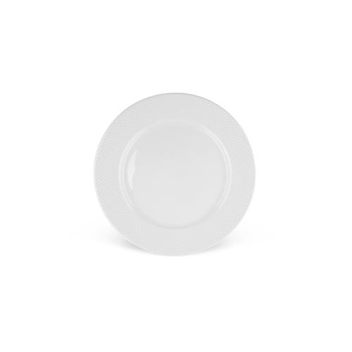 Lot de 6 assiettes plates blanc - "Serenity