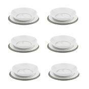 Service 18 pièces gris et blanc - "Mica"