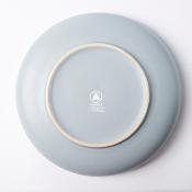 Lot de 6 assiettes creuses bleu - "Iris"