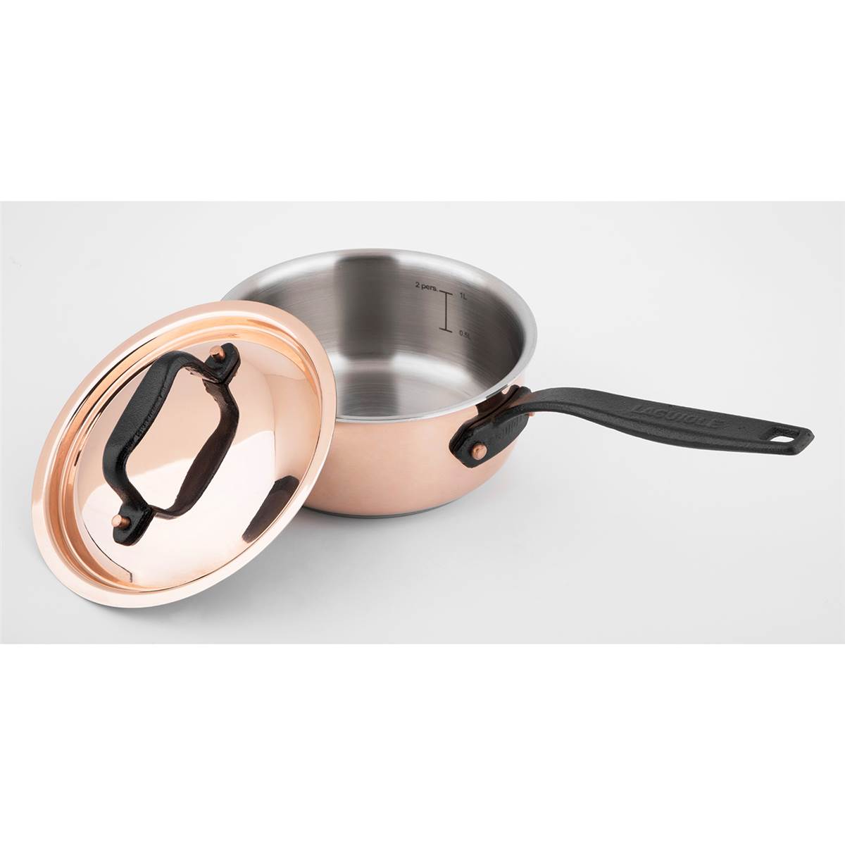 Laguiole Casserole 16cm cuivreinox induction