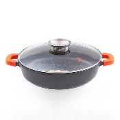 Sautoir noir 36cm revtement antiadhsif - "RobuCook"