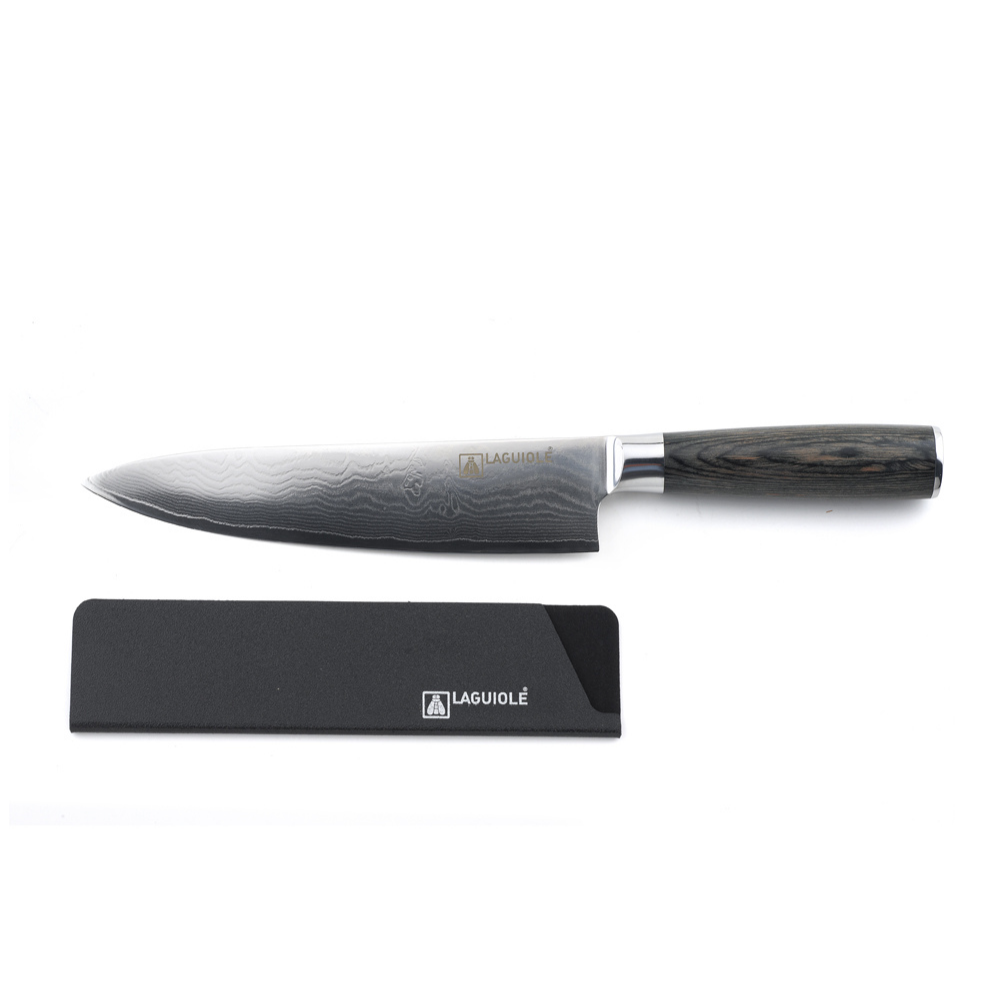 Couteau de chef noir 32cm - "Damarus"