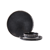 Service 18 pices noir - "Charbon"