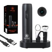 Ouvre-bouteille électrique noir rechargeable 