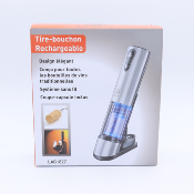 Tire-bouchon rechargeable inox