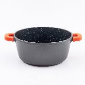 Faitout noir 24cm revêtement antiadhésif - "RobuCook"
