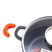 Faitout noir 24cm revêtement antiadhésif - "RobuCook"