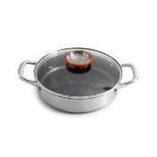  Sautoir 24cm triplex avec couvercle - "Black Cube"