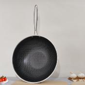 Wok 32cm triplex - "BlackSteel"