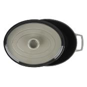 Cocotte en fonte ovale 33cm - "Masseiron Ardoise"