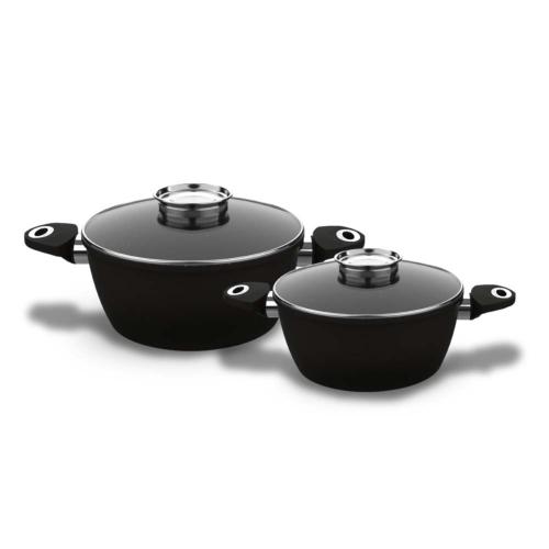 Set de 4 pièces noir - "Black Ston®