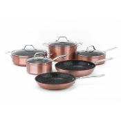 Batterie 10 pices "Constance" - aluminium forg - coloris cuivr 