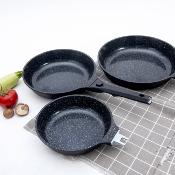 Set de 3 poêles noir amovible 20/24/28cm - "Alizée"