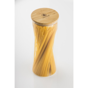 Laguiole - 3 bocaux ronds en verre bambou 1500ml