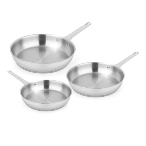 Set 3 poêles 20/24/28cm inox SIGNATURE