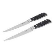 2 couteaux à steak noir 25cm - "Classique" 