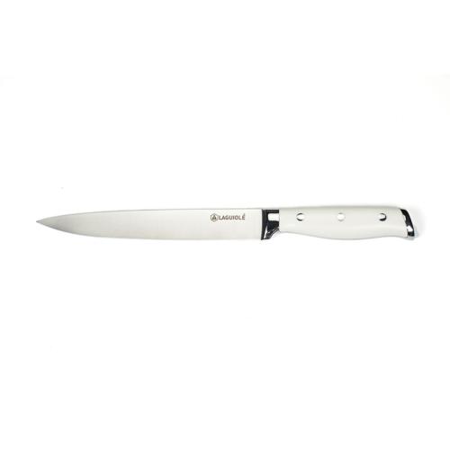 Couteau à trancher blanc 33cm - "Elégance"