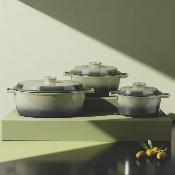 Cocotte en fonte ovale 33cm - "Masseiron Olivine"