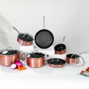 Set de 9 pièces cuivré Greblon céramique - "Héritage"