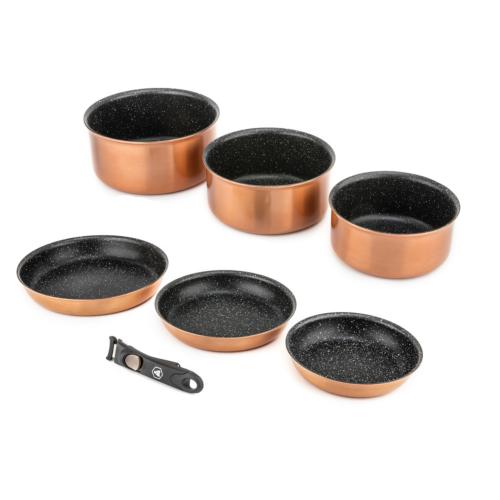 Set de 7 pièces cuivre  amovible  - "Astuce"