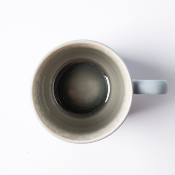 Lot de 2 mugs bleu - "Iris"