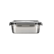 3 boîtes rectangulaires inox - 650ml/2500ml 