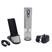 Tire-bouchon rechargeable inox