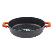 Sautoir noir 28cm revêtement céramique - "RobuCook"