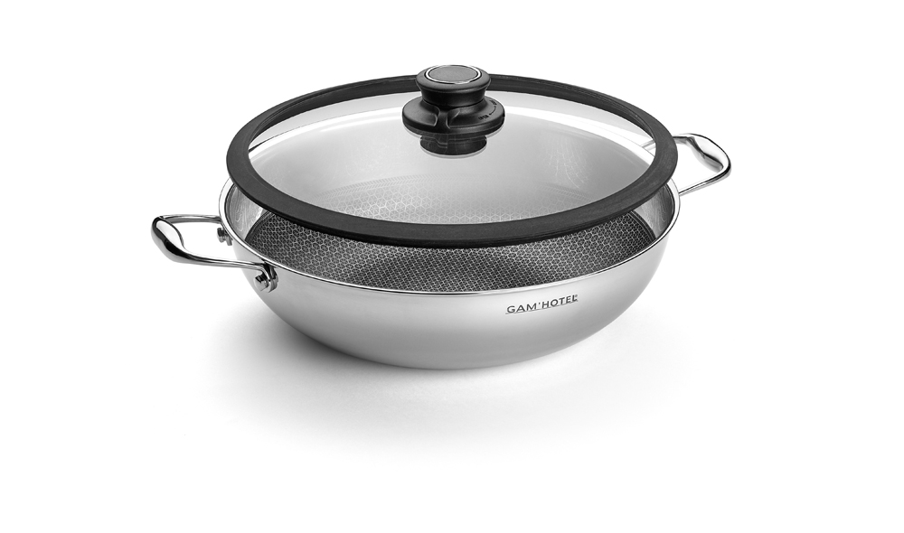 Wok Triplex 32cm "Black Cube" - Antiadhésif induction