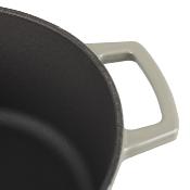 Cocotte en fonte ovale 33cm - "Masseiron Ardoise"