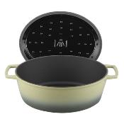 Cocotte en fonte ovale 33cm - "Masseiron Olivine"